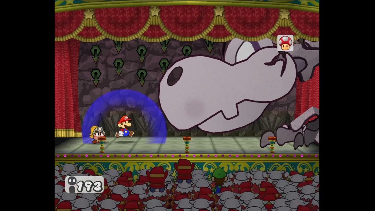 Paper Mario: The Thousand Year Door - Bonetail Battle - No Damage