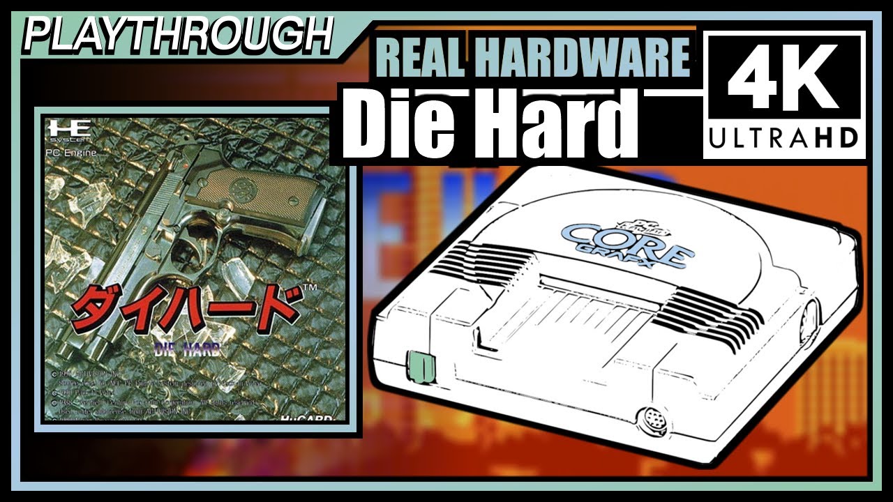 Die Hard (ENG)(1990) | Wranker 4K PC Engine Real Hardware Playthrough | Retrotink 4K