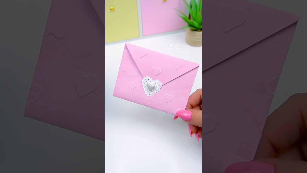 DIY Sobre de Papel 💌 Manualidades con Papel / Ideas para Regalar #diy #manualidades #craft