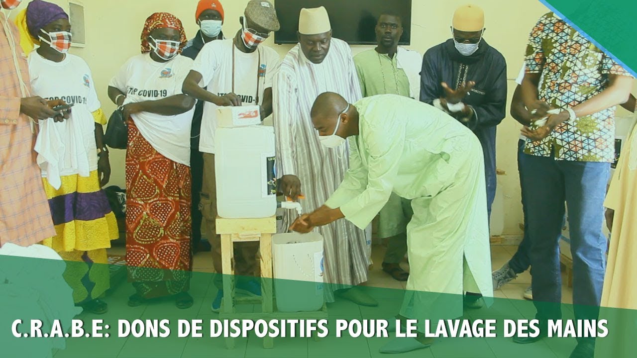 CRABE: DONS DE DISPOSITIFS POUR LE LAVAGE DES MAINS