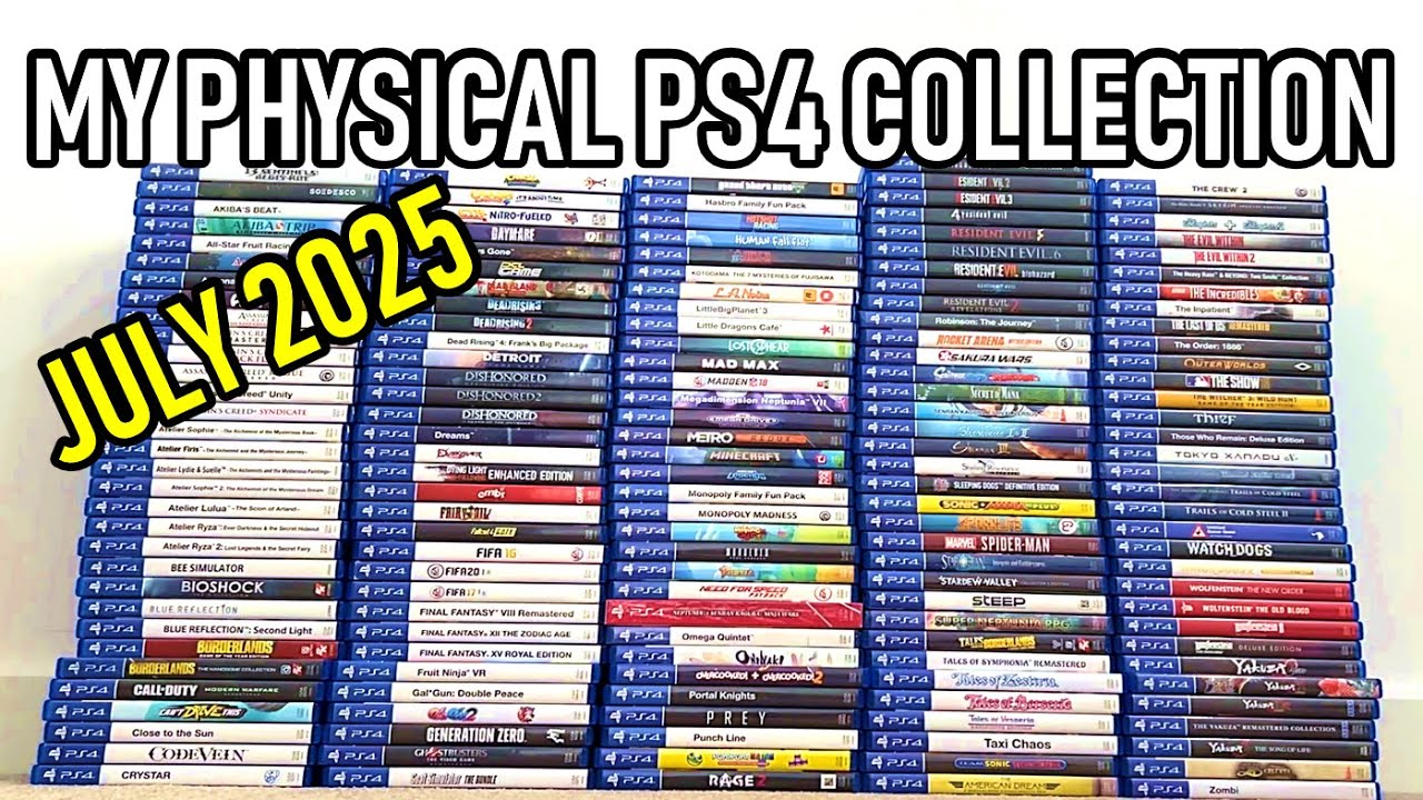 MY HUGE PS4 PHYSICAL GAME COLLECTION | JULY 2025 | 170+ GAMES | Jimmy Vegas