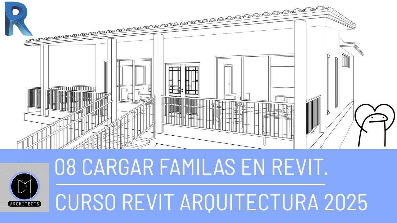 8.- CARGAR FAMILIAS EN REVIT - REVIT 2025 - CURSO REVIT ARQUITECTURA DESDE CERO!!!