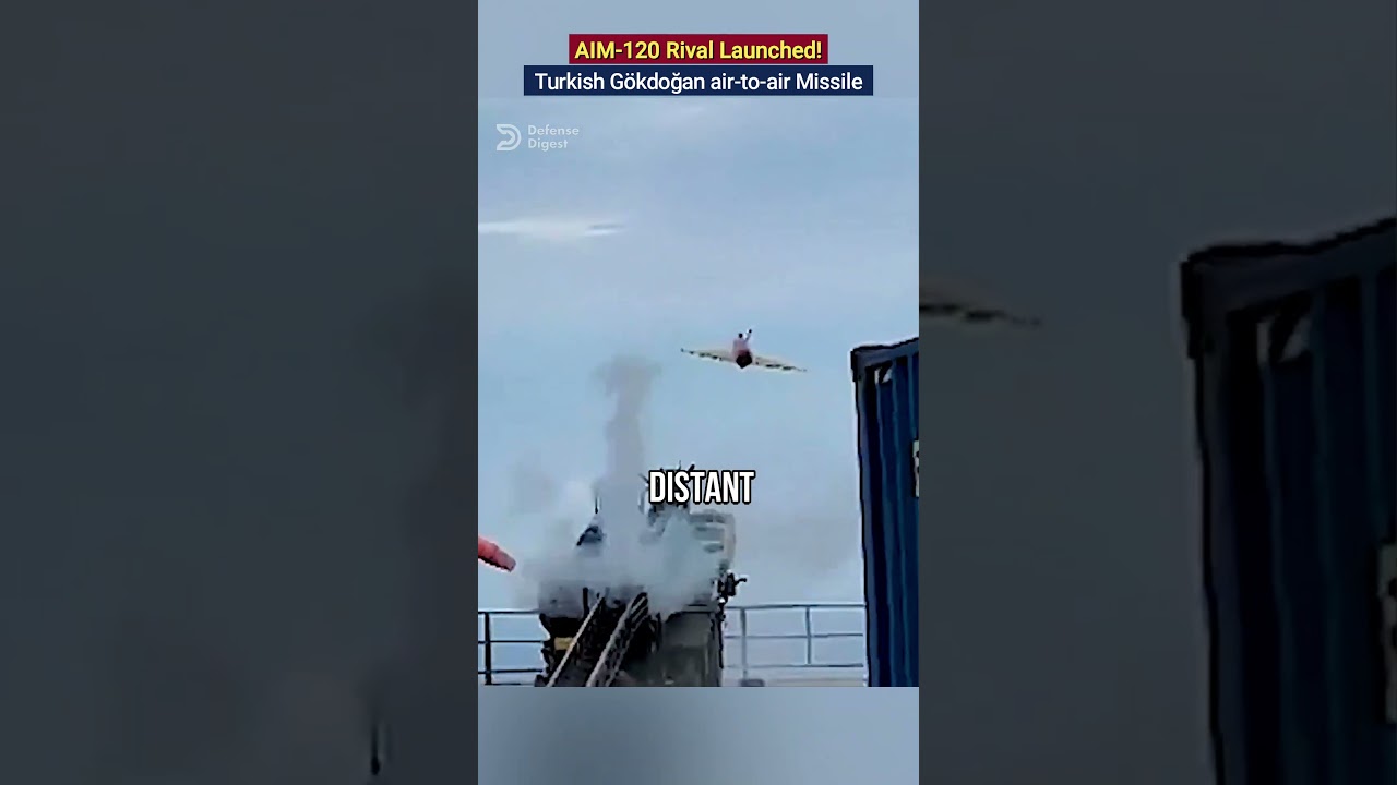 Запущен конкурент AIM-120! Турецкая ракета G&ouml;kdoğan поразила беспилотник. #F16 #G&ouml;kdoğan #Missile...