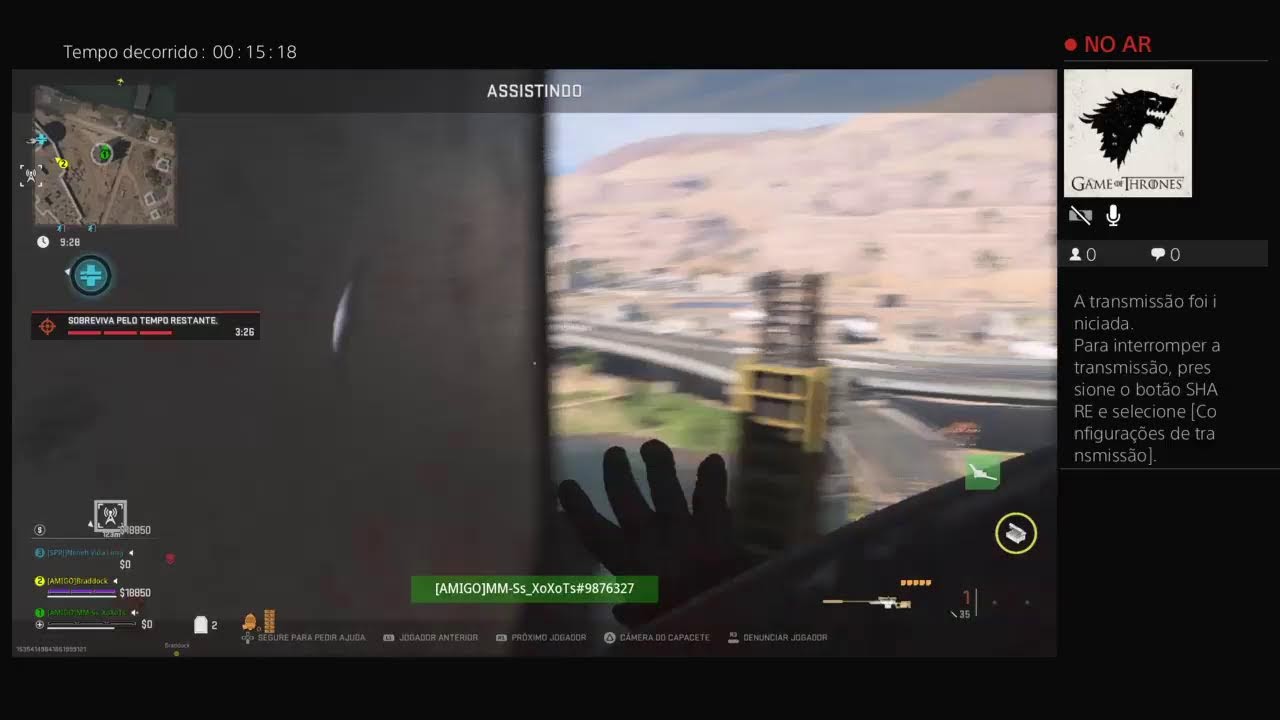 Transmiss&atilde;o ao vivo do PS4 de NenehVidaLong