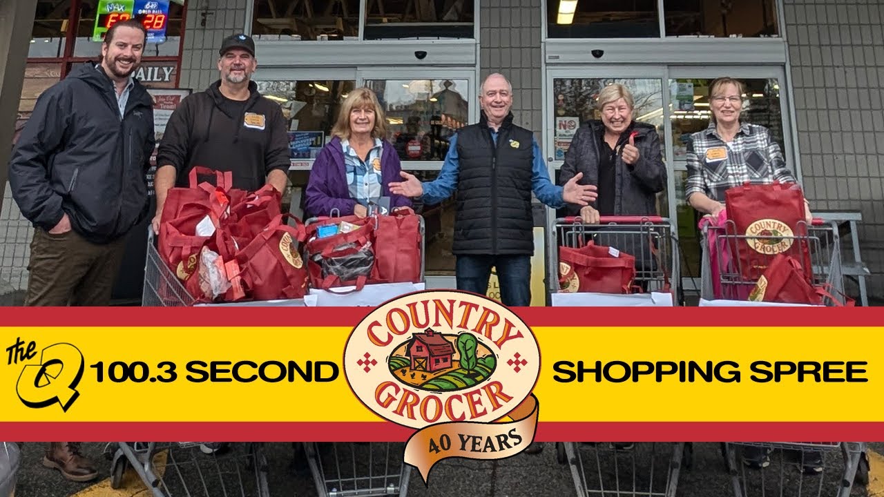 The Q!'s 100.3 Second Shopping Spree with Country Grocer 2024