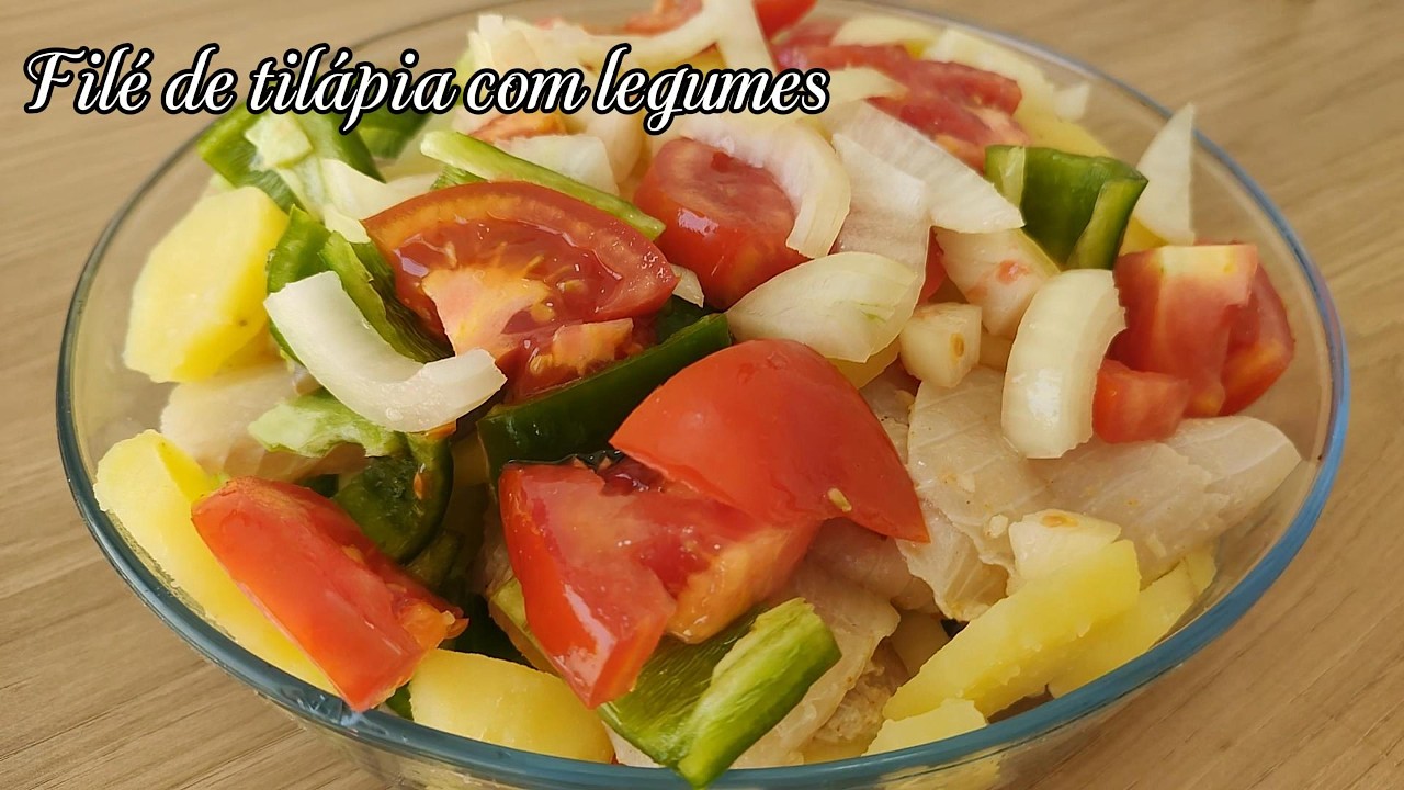 FILÉ DE TILÁPIA COM LEGUMES
