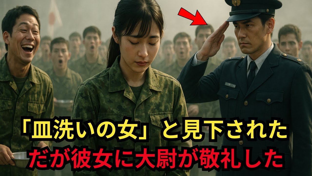 軍食堂で若い女性を見下した兵士たち──だが彼女に司令官が敬礼した瞬間、空気が凍りついた