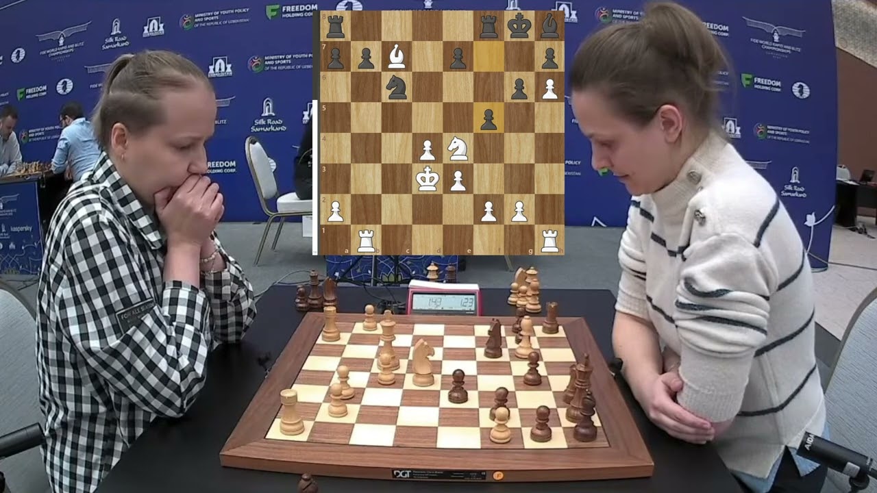 Valentina Gunina (2348) vs Anna Muzychuk (2447) - FIDE Women's World Blitz 2023