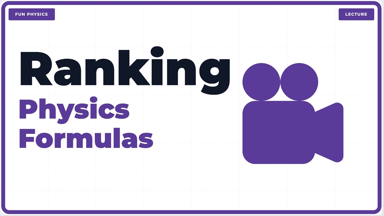 Every A Level Physics formula ranked