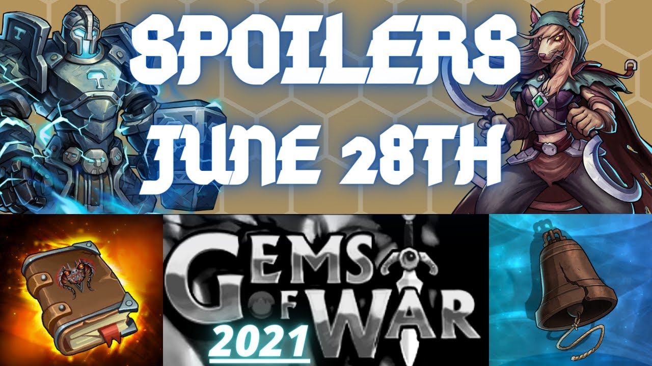 SPOILERS JUNE 28TH 2021 | Gems of War Preview guide | New Mythic, Events, Weapon, pet, ALL PLATFORMS