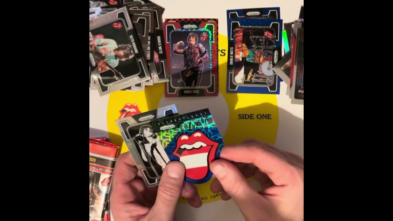 Unboxing Rolling Stones Panini Prizm cards.