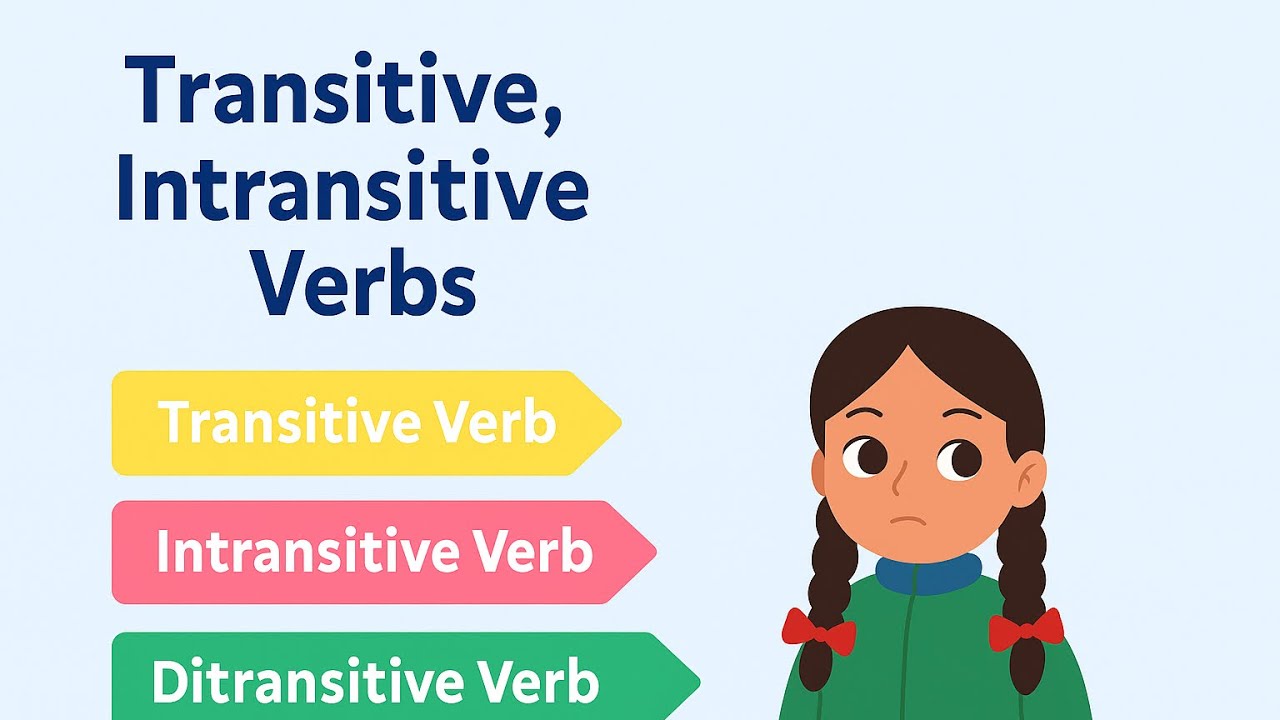 	1.	Transitive vs Intransitive vs Ditransitive  Verbs | Easy Explanation for Beginners	2.	Master 