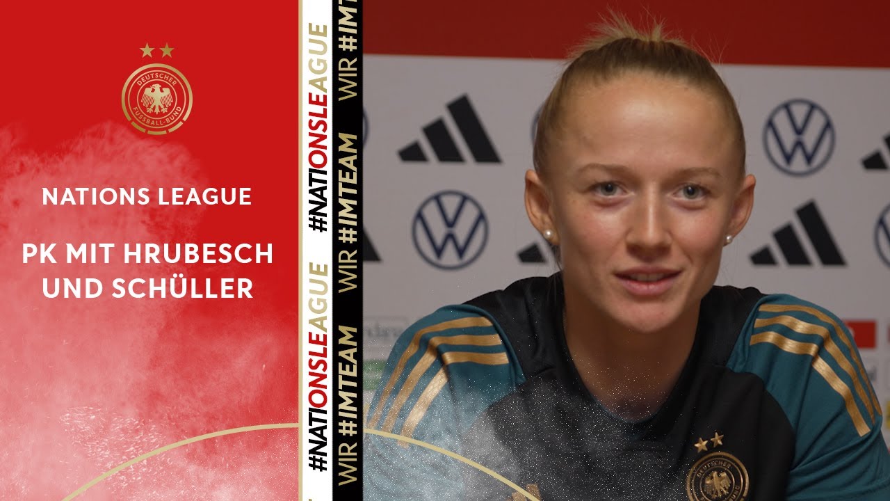 PK mit Horst Hrubesch und Lea Schüller