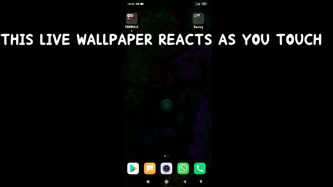 HOW TO PUT LIVE MULTI COLOUR GLOWING WALLPAPER THAT REACTS WITH YOUR TOUCH!