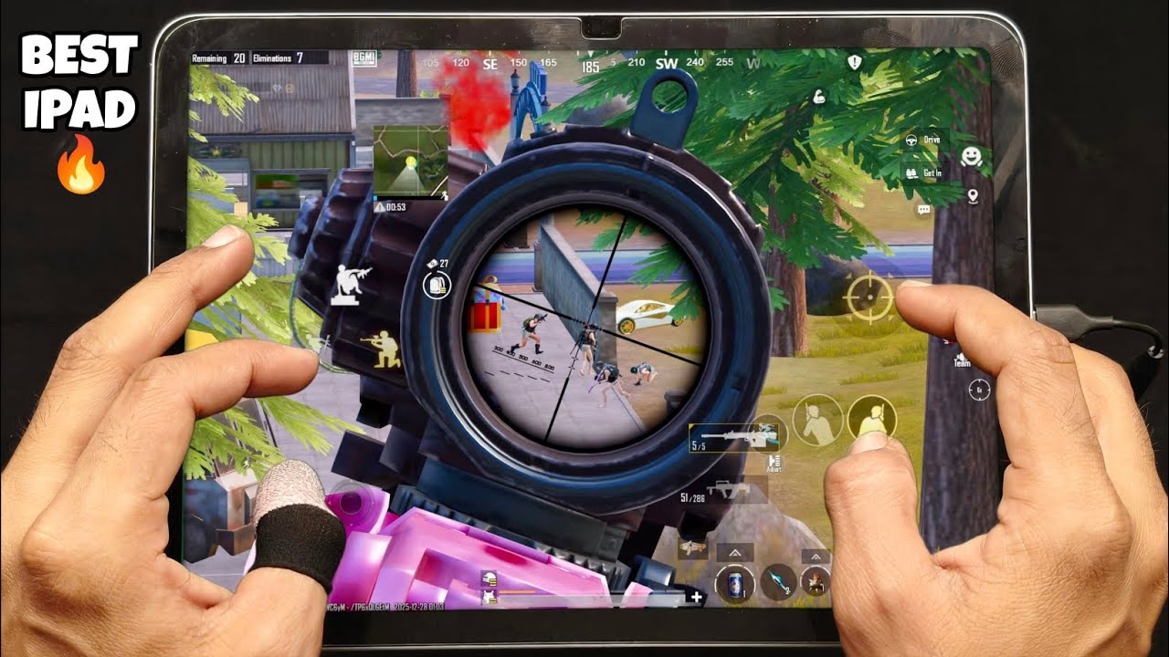 iPad 11th generation bgmi test 🔥 HDR + 60 FPS BGMI HANDCAM Gameplay/ Best sensitivity BGMI test