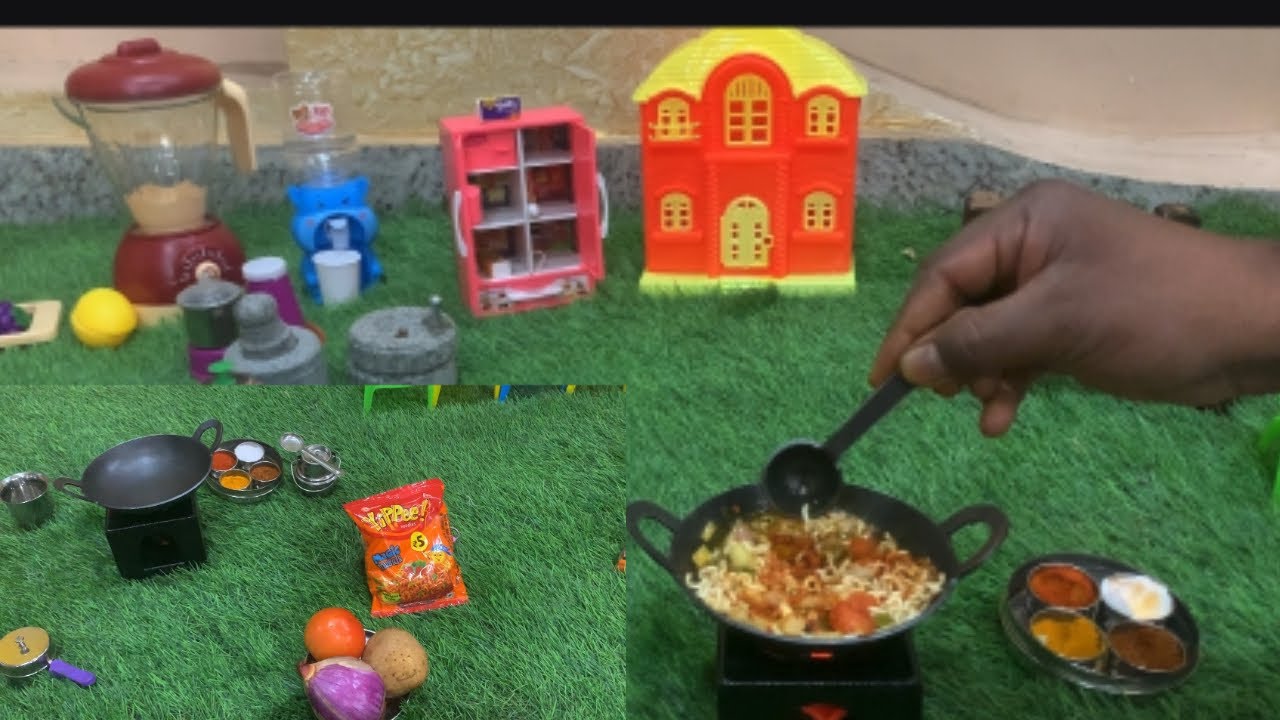Miniature Maggi Noodles Recipe || Indian Noodles Cooking Recipe 🍝🍝🍜