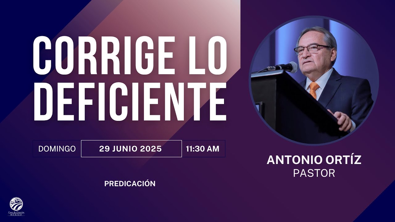 Antonio Ortíz - Corrige lo deficiente
