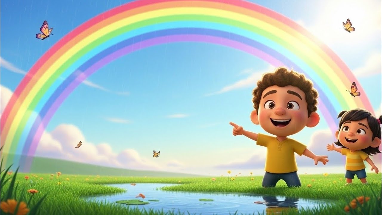 Rainbow Nursery Rhyme | Kids Educational Song |🌈 Sing & Learn Colors |Rainbow Dance Song 🌈