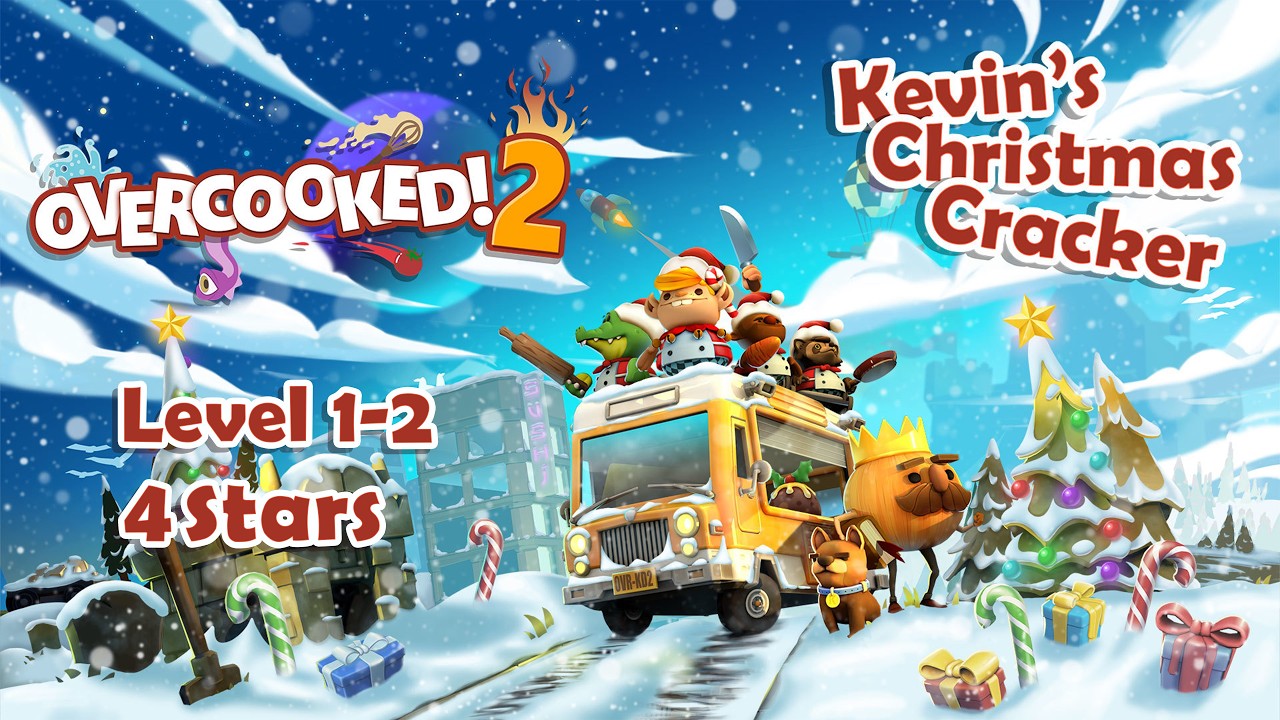 Overcooked 2 Kevin's Christmas Cracker 1-2 4 Stars