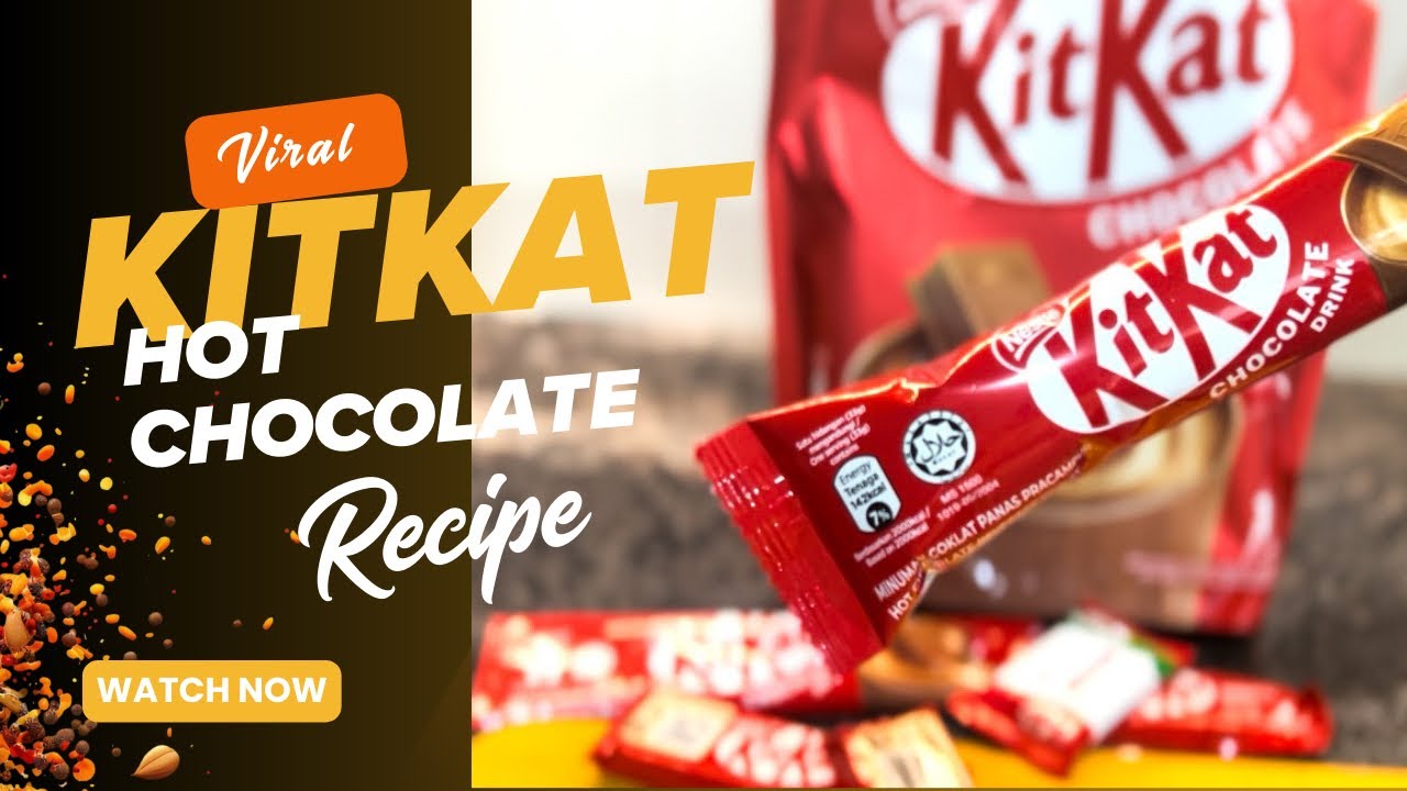 Is it worth ?🤔 Viral KitKat Hot Chocolate 🍫 + Nutella Biscuit 😱  #viralfood #asmrfood