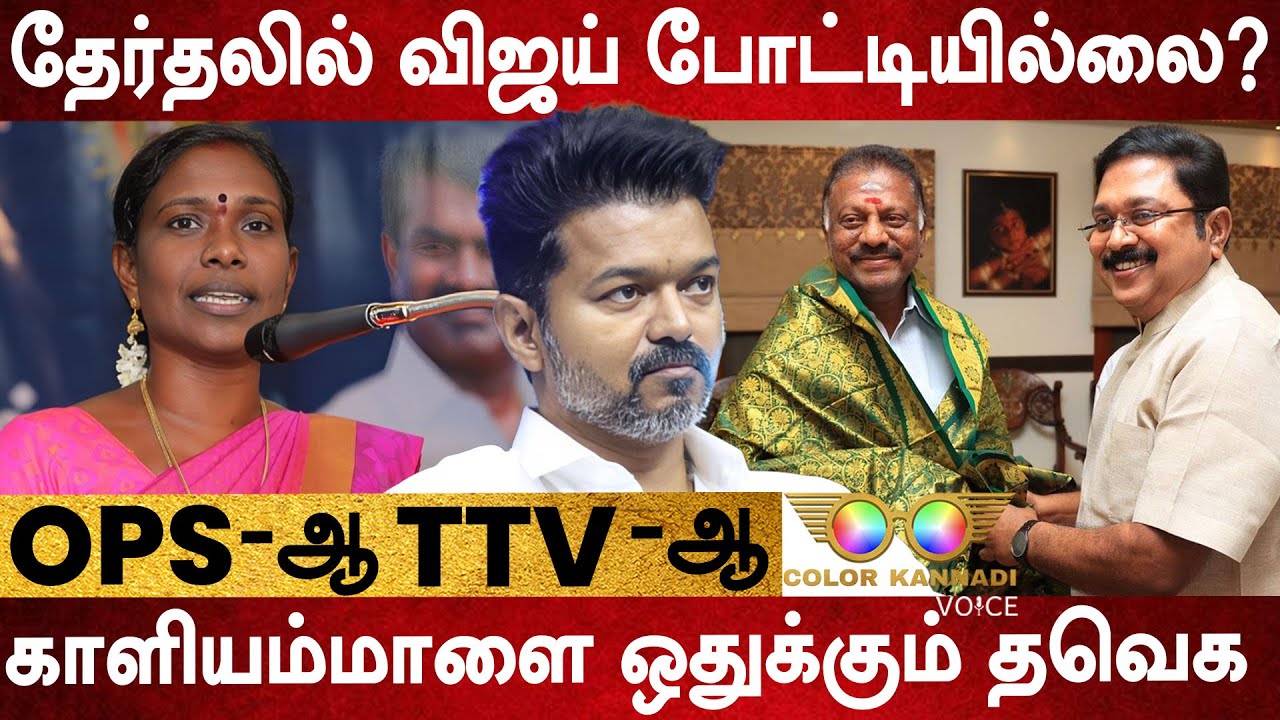 2026 தேர்தலில் விஜய் போட்டியில்லை? கூட்டணி பிளான் என்ன? | OPS | TTV | TVK | Kaliyammal | TN Election