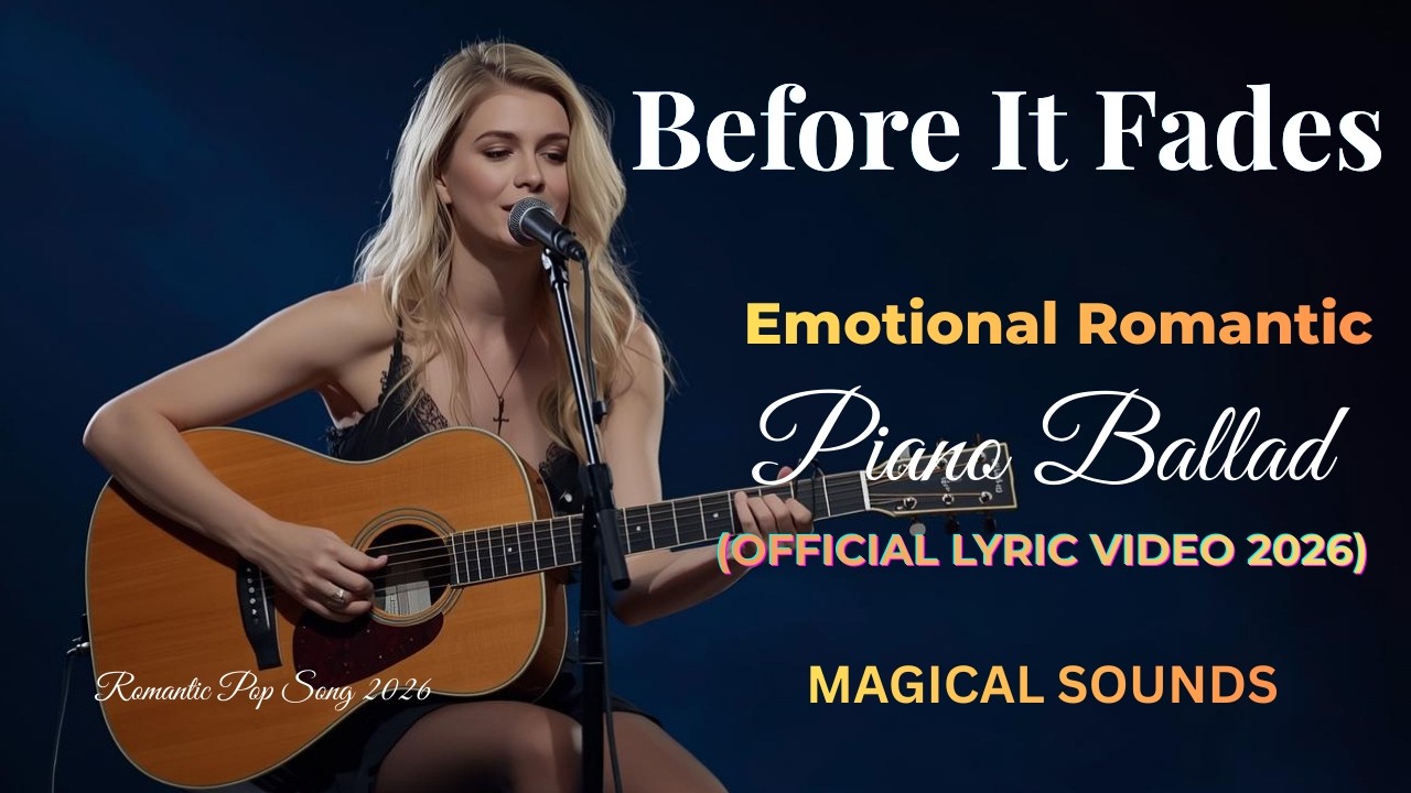 Before It Fades 💔 | Emotional Romantic Piano Ballad (Official Lyric Video 2026)