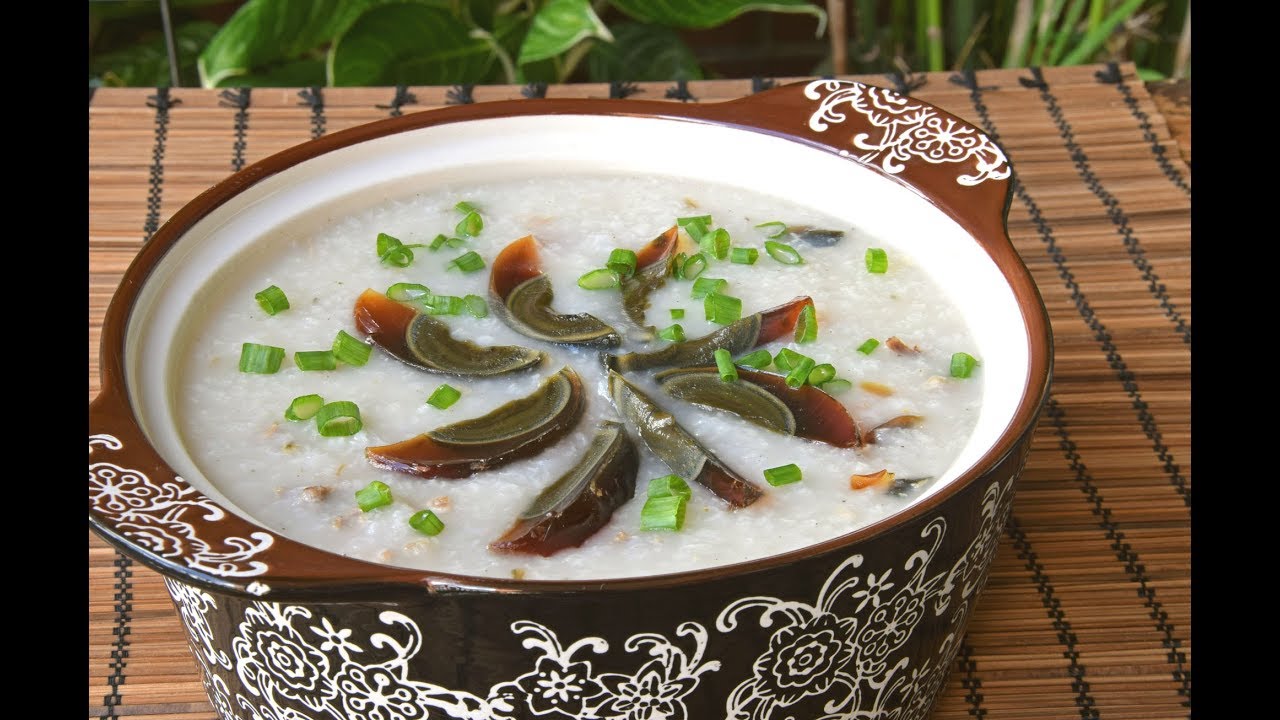 Century Egg and Pork Congee, Dim Sum-style (皮蛋瘦肉粥) - How to Cook with Century Egg
