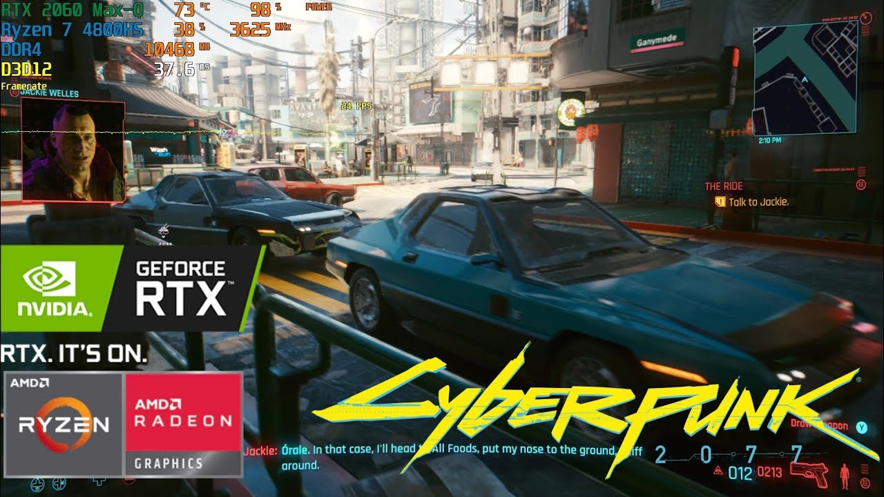 Cyberpunk 2077 on RTX 2060 Max-Q (LAPTOP)