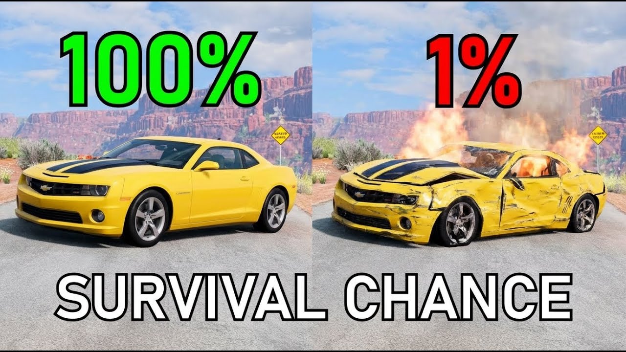 Realistic Survival Chance Crash Testing Ep.1 | BeamNG.drive