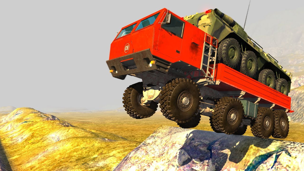 High Speed Jumps/Crashes 4k Compilation #58 - BeamNG Drive Satisfying Car Crashes
