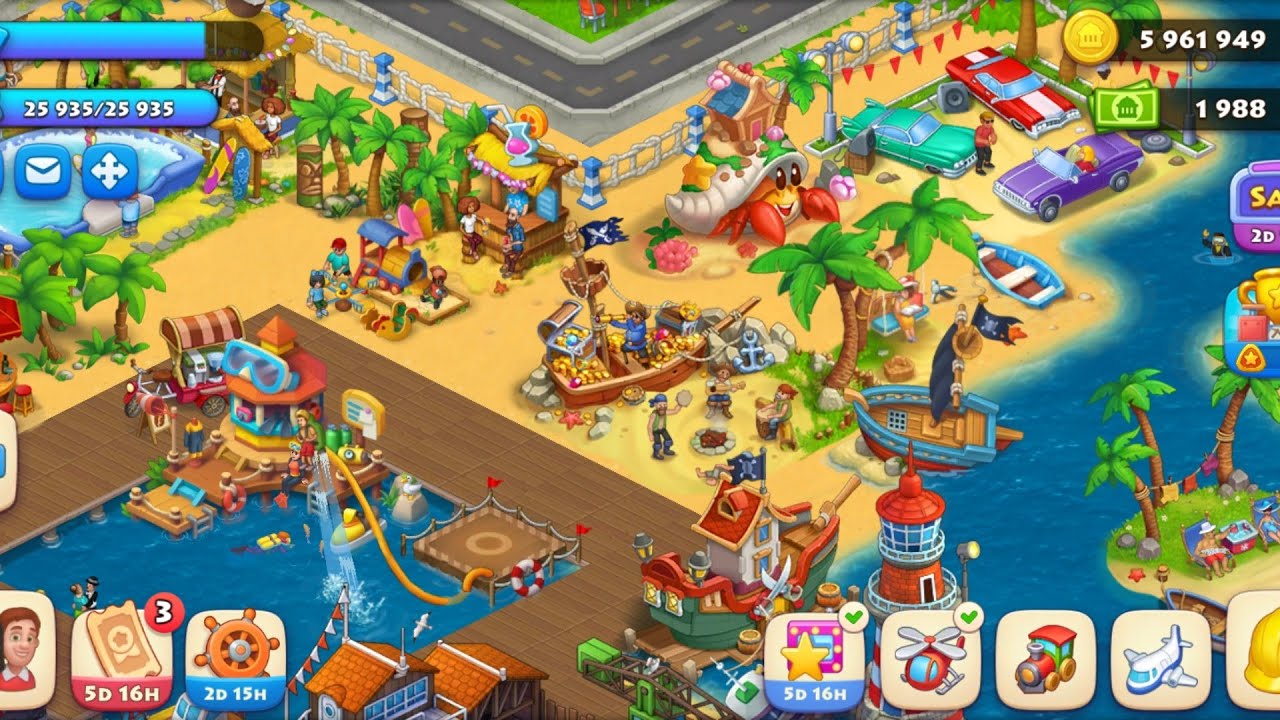 Township Game : Beach Design #township #township_mobile