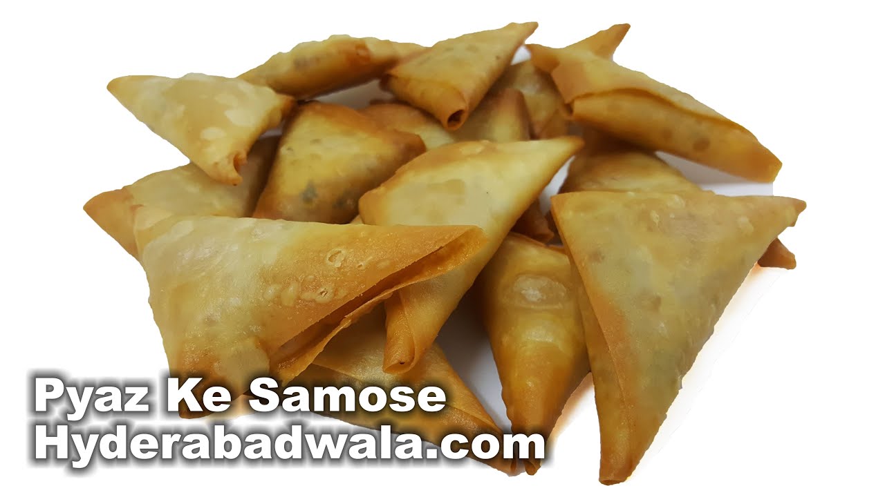 Pyaz ke Samose Recipe Video - How to Make Hyderabadi Pyaz ke Samose at Home - Easy & Simple