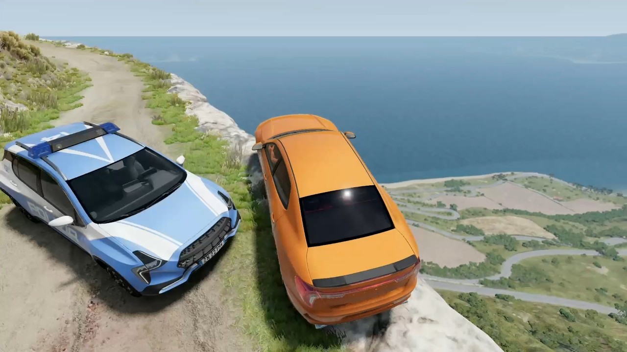 BeamNG crashes and police chases compilation - 1