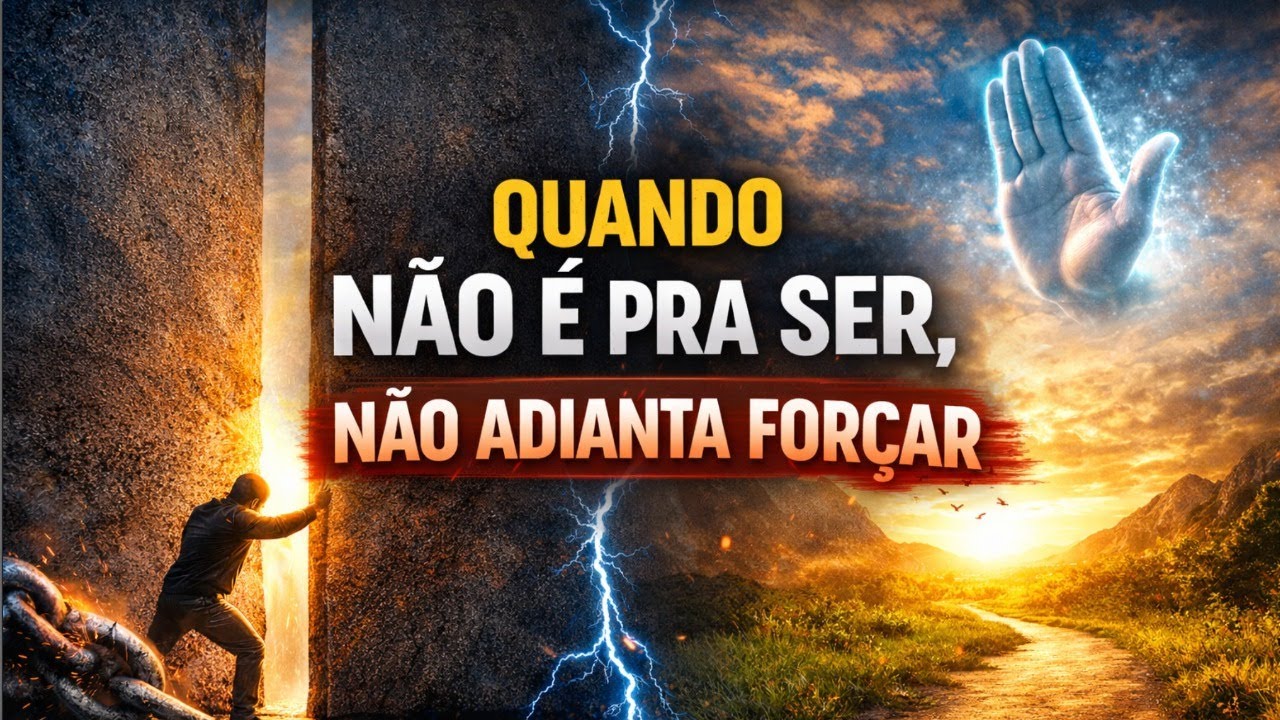 QUANDO NÃO É PRA SER, NÃO ADIANTA FORÇAR...