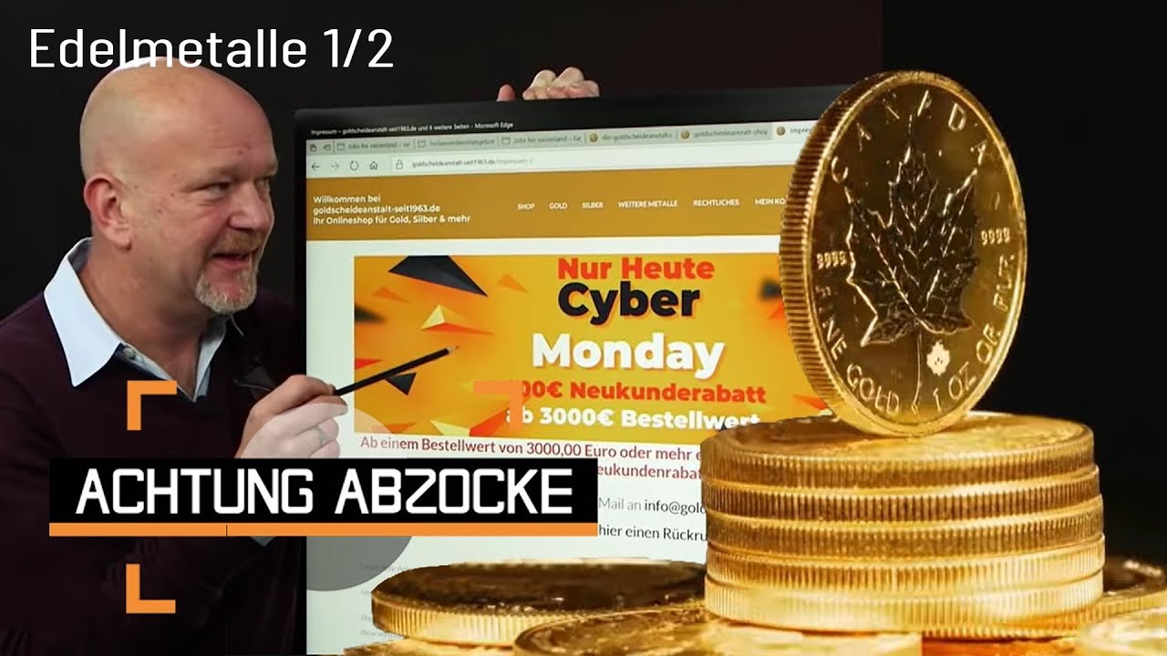 Edelmetalle: Fake-Shop & geklautes Impressum: Dreister Betrug! | 1/2 | Achtung Abzocke Kabel Eins