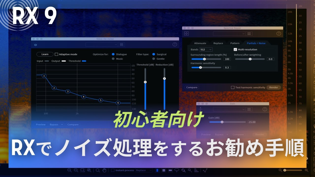 初心者向け　RXでノイズ処理をするお勧め手順