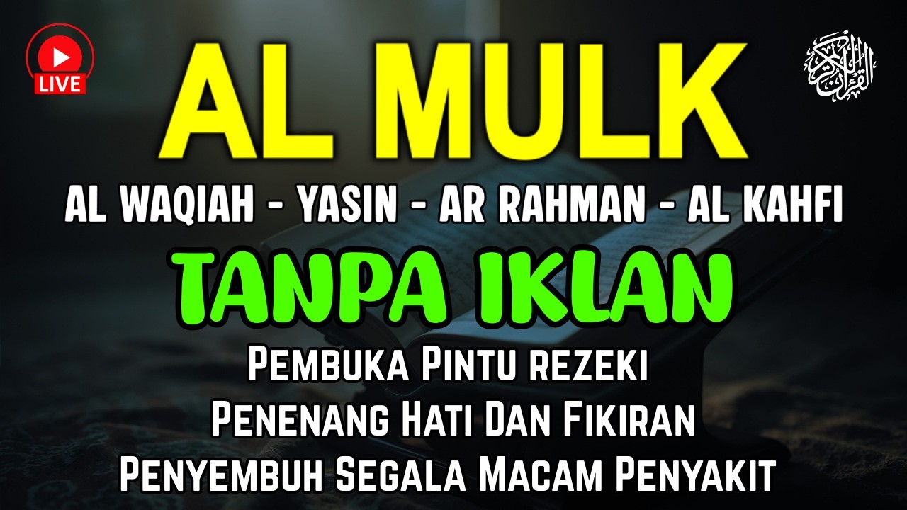 Surah Al mulk -  Al Waqiah | Pengantar Tidur, Penenang Hati & Fikiran |  Alaa Aqel