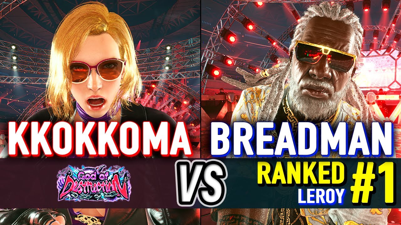 T8 🔥 KKOKKOMA (Nina) vs BREADMAN (#1 Ranked Leroy) 🔥 Tekken 8 High Level Gameplay