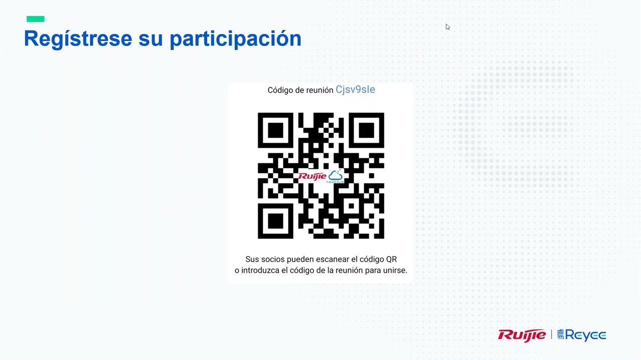 Webinar: Configuración de red completa Ruijie