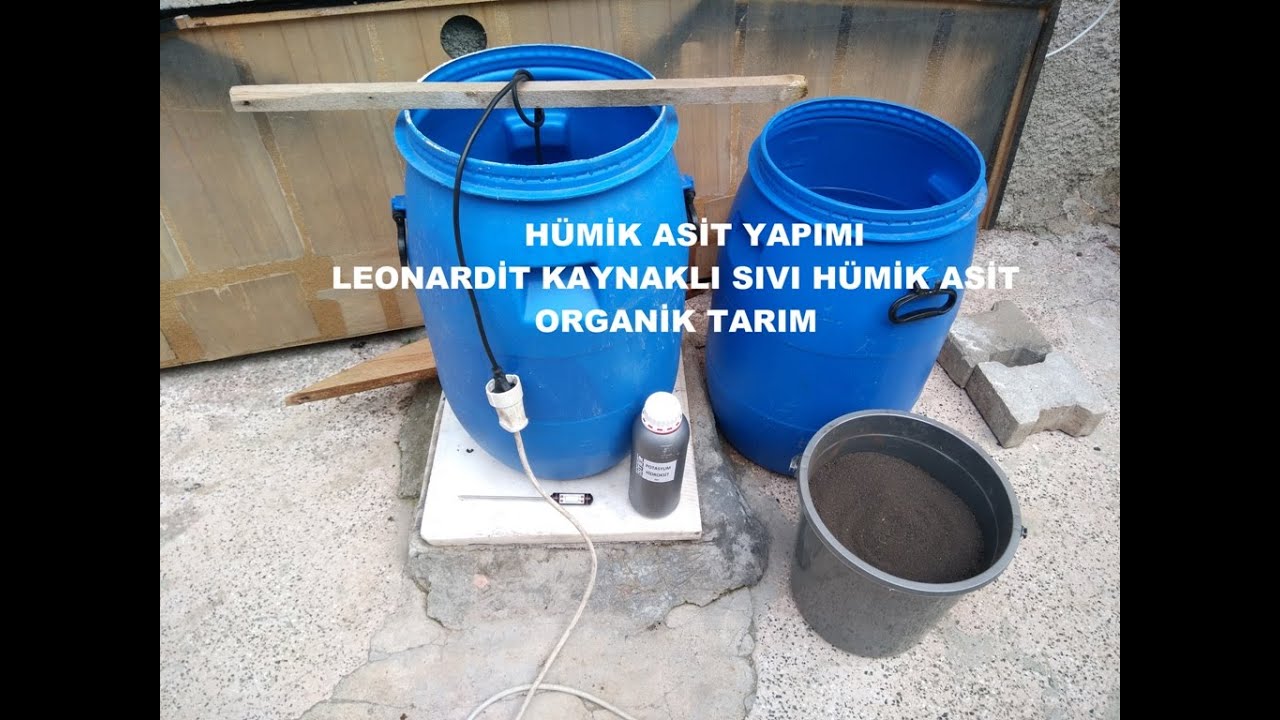 Hümik Asit Yapımı (Sıvı Hümik Asit, Leonardit Kaynaklı Humik Asit)