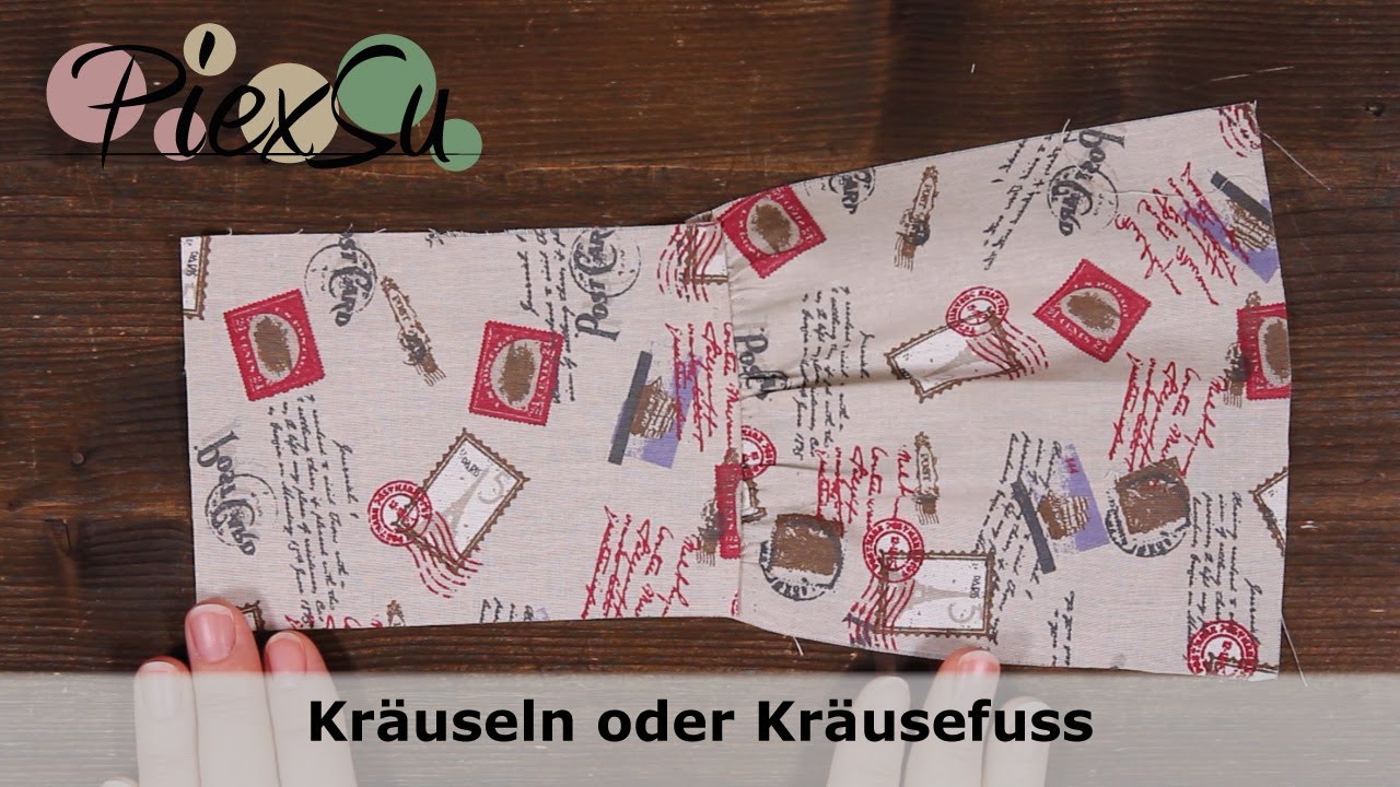Nähanleitung - Kräuseln ohne Kräuselfuss | PiexSu