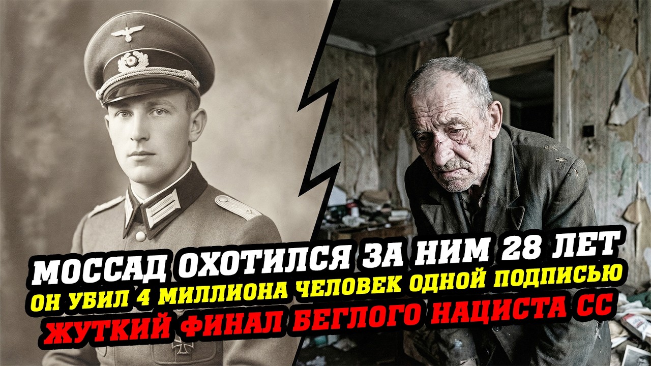 Он сбежал от Нюрнберга, МОССАД шёл за ним 28 лет! Жуткий финал беглого НАЦИСТА СС, страшнее Эйхмана