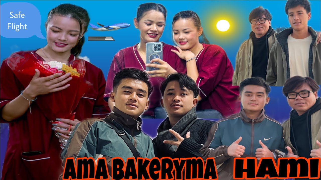 Bainilai Bida Garera Hami Sidhai Ama Bakeryma Pugiyo✈️🛫❤️🩵🥰🙏🏾