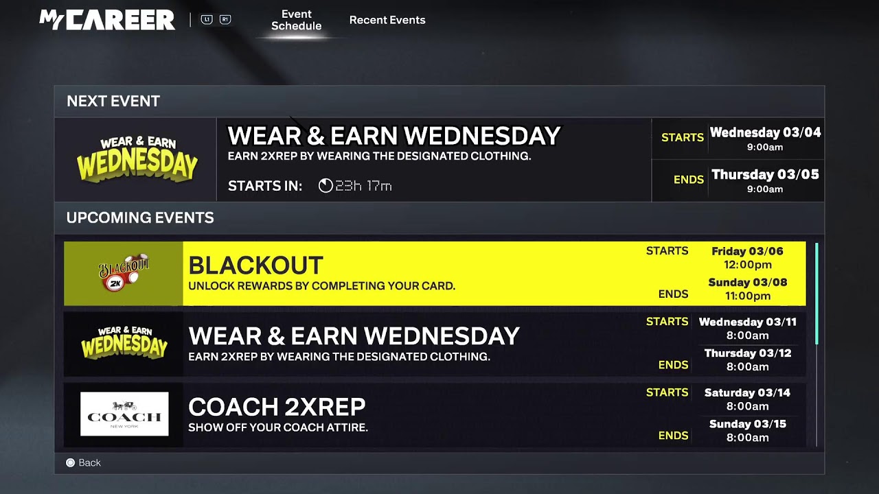 BACK NBA 2K26  Season 5PARK