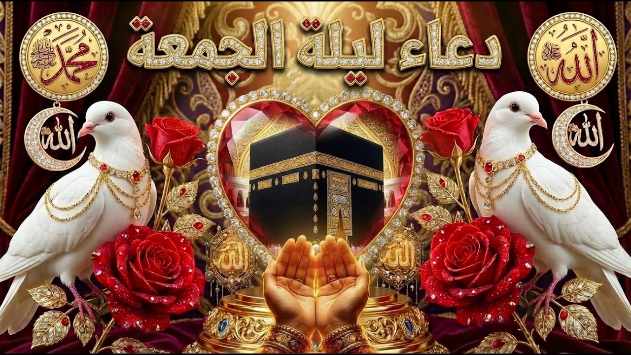 🤲اللهم في ليلة الجمعة  اعطنا خير الأقدار واكفنا شرها اللهم هب لنا قلوباً آمنه مطمئنة 🤲✨