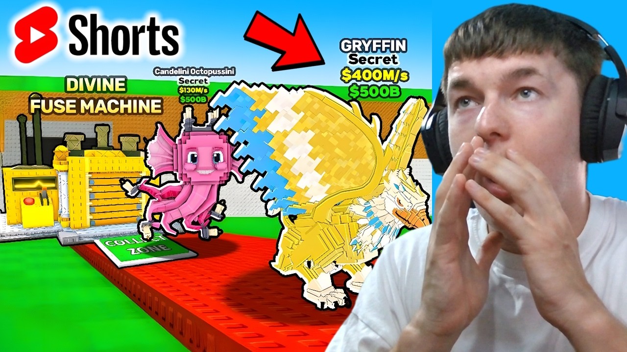 15 BRAINROTI NOI + Divine Fuse Machine pe Steal A Brainrot...🔴 #shorts