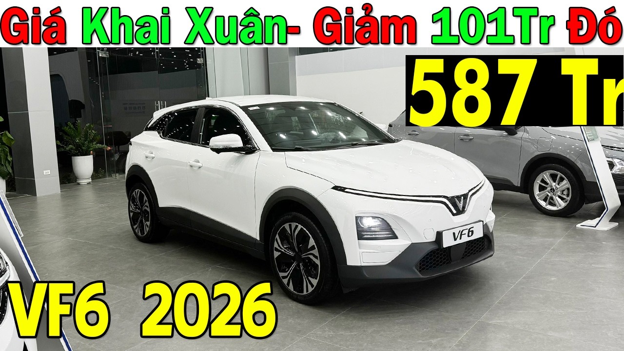 ✅Giảm Hơn 100Tr Khai Xuân Xe Vinfast VF6 Rẻ Hơn Creta, Xforce| Lăn Bánh Vinfast VF6 Mới | Topcarvn
