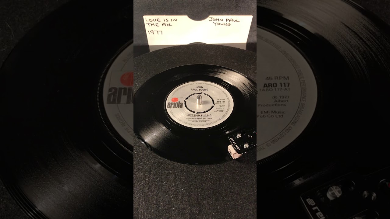 John Paul Young - Love Is In The Air ( Vinyl 45 ) From 1977 .