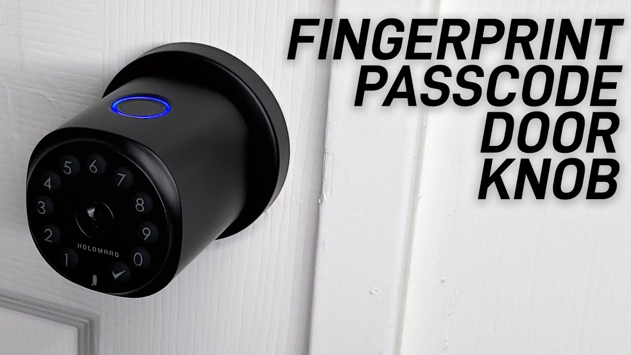 HOLOMARQ Sequra H2 Fingerprint Door Knob Lock with Keypad
