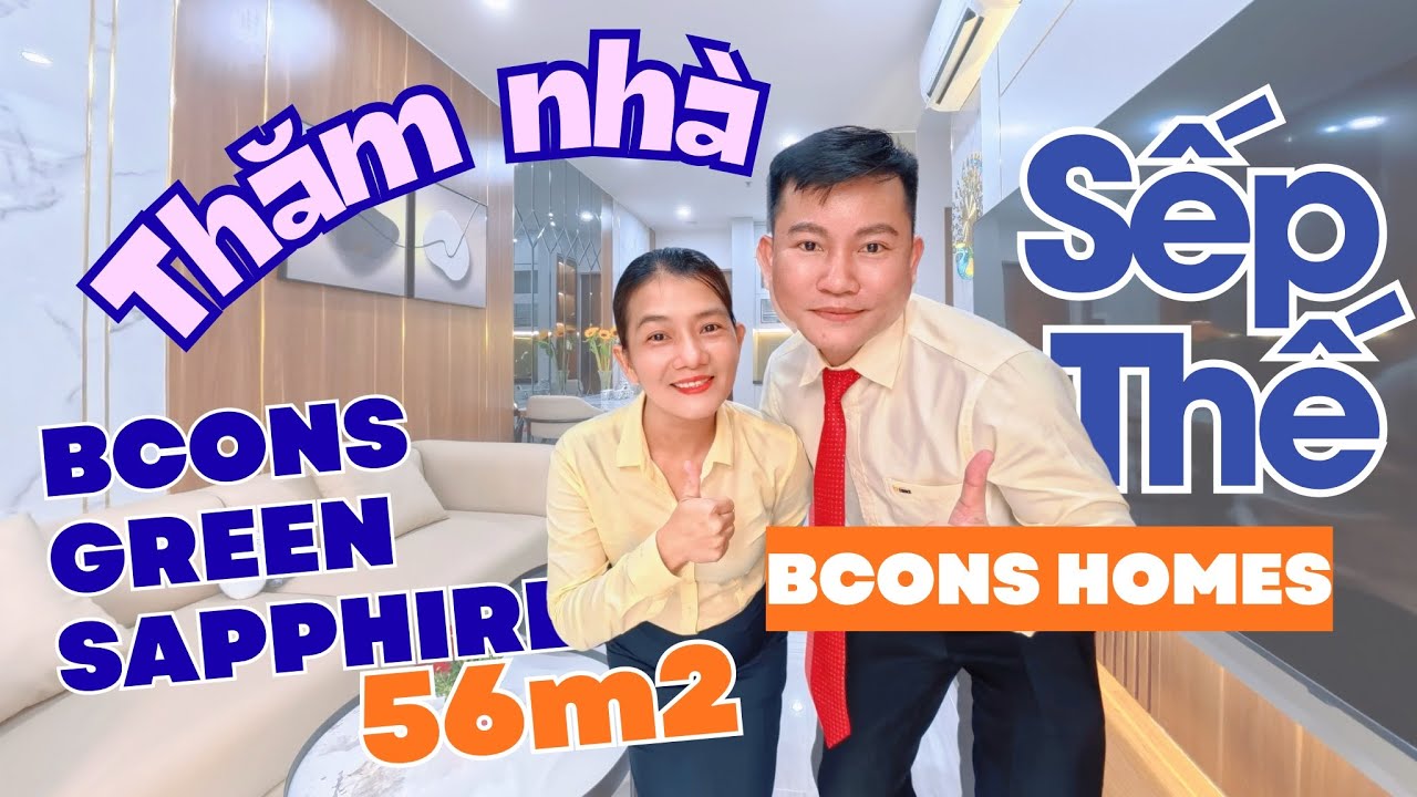 Thăm Nh&agrave; Gi&aacute;m Đốc Thế: Căn G&oacute;c 2PN 56m2 Bcons City - Th&aacute;p Green Sapphire Full Nội Thất
